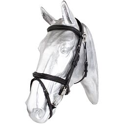 Uzdečka z olejované kůže KenTaur, černá