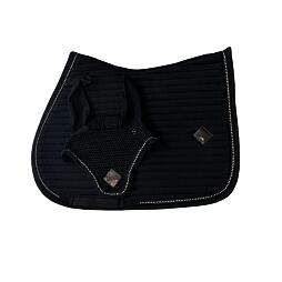 Podsedlová dečka KENTAUR Softshell včetně čabraky, černá, FULL