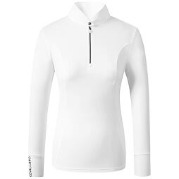 Závodní triko, dlouhý rukáv Covalliero Competition S/S 2025 dámské, bílá