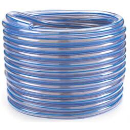 Plastová transparentní mléčná hadice, ⌀ 7,6 x 14,5 mm - 1m