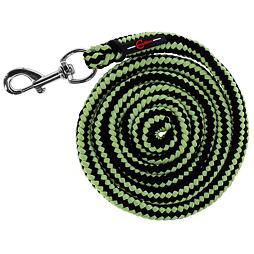 Vodítko Hippo s klasickou karabinou 200cm, Antracitová / limetková