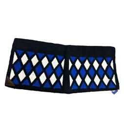 Přehoz přes deku Navajo POOL'S , černo-modrý, 33" x 38"