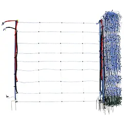 Juh- és kecskeháló TitanNet Premium Vario +/- magasság 122 cm, hosszúság 50 m, dupla hegy, kék-fehér