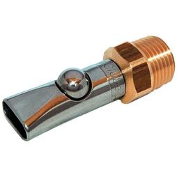 Etetőgolyós szelep malacoknak 30 kg-ig, 1/2", 66 mm