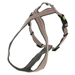 Postroj pro psy Xenos reflexní, červeno/šedý