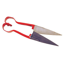 Nůžky ruční ovčí 27cm, červené