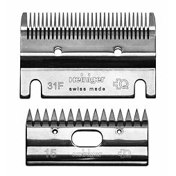 Sada stříhacích nožů Heiniger 31F/15 pro jemné stříhání skotu