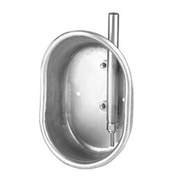 Kovová nerezová napáječka pro mladé prasnice, 19 x 27 x 11 cm