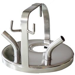 Nerezové víko konve s 2 vývody D.17 STD pro kozy a ovce