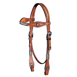 Uzdečka westernová WI Antique, hnědá, vel.Full