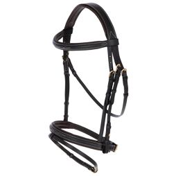 Covalliero Classic bőr kantár, barna, Cob méret