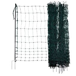 PoultryNet Prémium baromfiháló, vezetőképes, magasság 122 cm, hossza 50 m, dupla tüskés, zöld