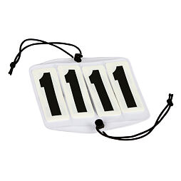 Turnajová čísla, 4 čísla, 10x9,5cm, gumička, pár