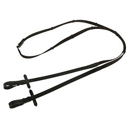 Pryžové otěže Antislip, černé/hnědé, 20 mm