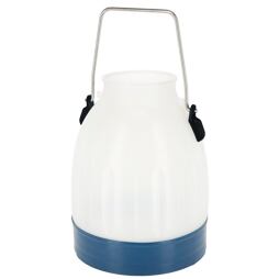 Plastová konev na dojení 30 litrů modrá, výška držadla 143mm