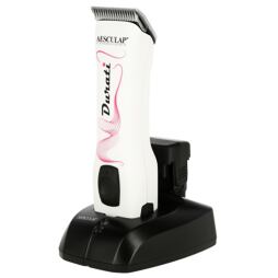 Akumulátorový stříhací strojek Durati ProWhite pro koně a psy se 2 bateriemi