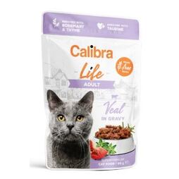 Calibra Cat Life Adult Veal in gravy kapsička pro kočky 85g
