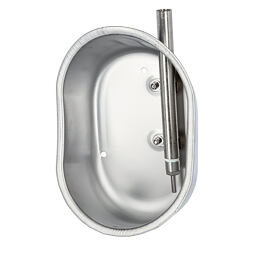 Kovová nerezová napáječka pro prasata 21 x 29 x 16 cm