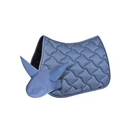 Podsedlová dečka + čabraka EQUILINE Rombo Fluid, všestranná, světle modrá