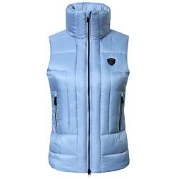 Dámská prošívaná vesta Covalliero A/W 2024, světle modrá