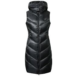 Dámská dlouhá prošívaná vesta Covalliero A/W 2024, černá