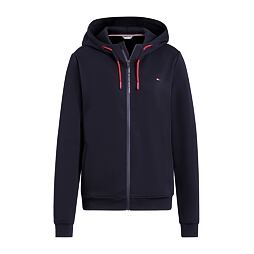 Mikina s kapucí TOMMY HILFIGER Kingston, dámská, kolekce S/S 2025, modrá