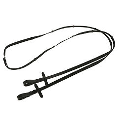 Pryžové otěže Antislip, černé, 15 mm