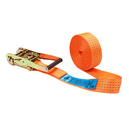 Upínací popruh oranžový, 8m, 50mm, 2000kg/4000kg