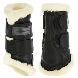 Kamaše s kožíškem Pelisa černá