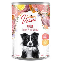 Calibra Dog Verve konzerva GF Adult Pork&Venison 400g