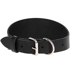 Obojek Mexica pro chrty, 1,5 cm / 27-35cm, černý