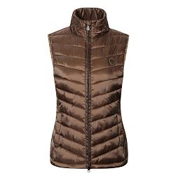 Prošívaná vesta Covalliero A/W 2021 cappuccino