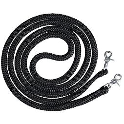 Westernové kulaté lanové otěže LproWest, černá, 3 m