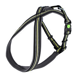 Postroj pro psy Xenos reflexní, černo/žlutý