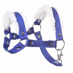 Ohlávka pro hobby horse LarDen s beránkem, modrá, vel. S