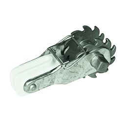 Huzalfeszítő villanypásztorokhoz szigetelővel és kilincsművel