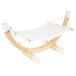 Houpačka pro kočky Siesta, bílá