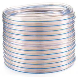 Plastová transparentní mléčná hadice dvojitá, ⌀ 7 x 13 mm - 1m