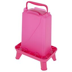 Obdélníkové krmítko pro drůbež 5,5l, plastové, Růžová