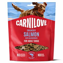 Carnilove ropogós kutyasnack lazac+áfonya 200g
