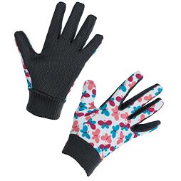 Dětské pracovní rukavice s pletenou manžetou Joy, 4-6 let motýlci