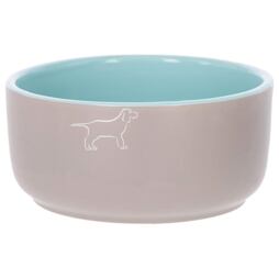 Miska na krmivo pro psy Spirit keramická, šedo-modrá