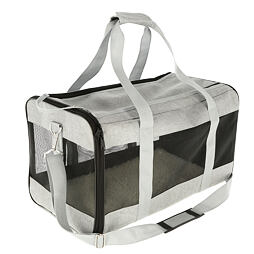 Cestovní taška pro psy a kočky, šedá