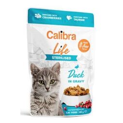 Calibra Cat Life Sterilised Duck in gravy kapsička pro kočky 85g