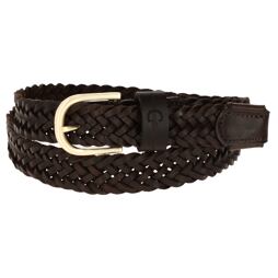 Kožený opasek Covalliero S/S 2023, hnědý