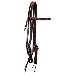 Uzdečka westernová Paul Taylor, klasická čelenka, nerez kování