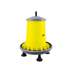 ARCUS GYRO etető fedéllel, 9 l űrtartalommal, lábakkal, sárga