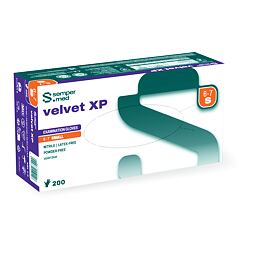 Eldobható nitril kesztyű SEMPERMED® velvet XP lila