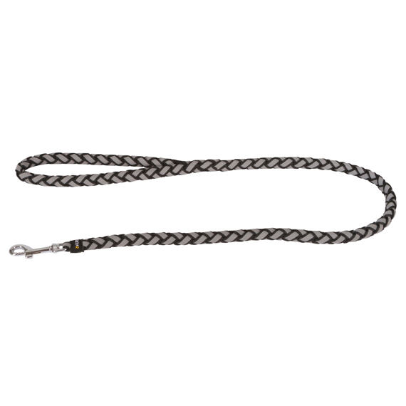 Vodítko pro psy reflexní kulaté Maxi Safe, 100 cm x 12 mm, černo/šedá