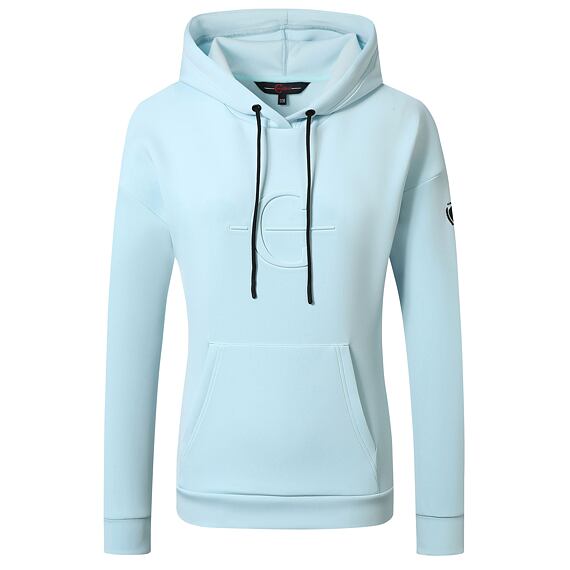 Dámská mikina s kapucí Covalliero S/S 2024, světle modrá